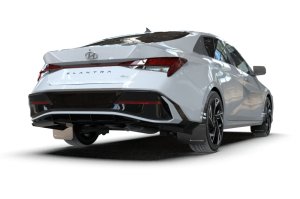 Hyundai Elantra N Line Mud Flap - Rally Armor - UR Premium - Black/White - `24-`25